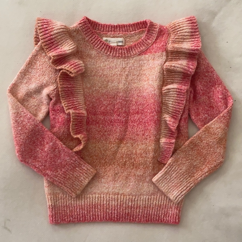 Tucker + Tate Dye Ruffle Cotton Blend Sweater